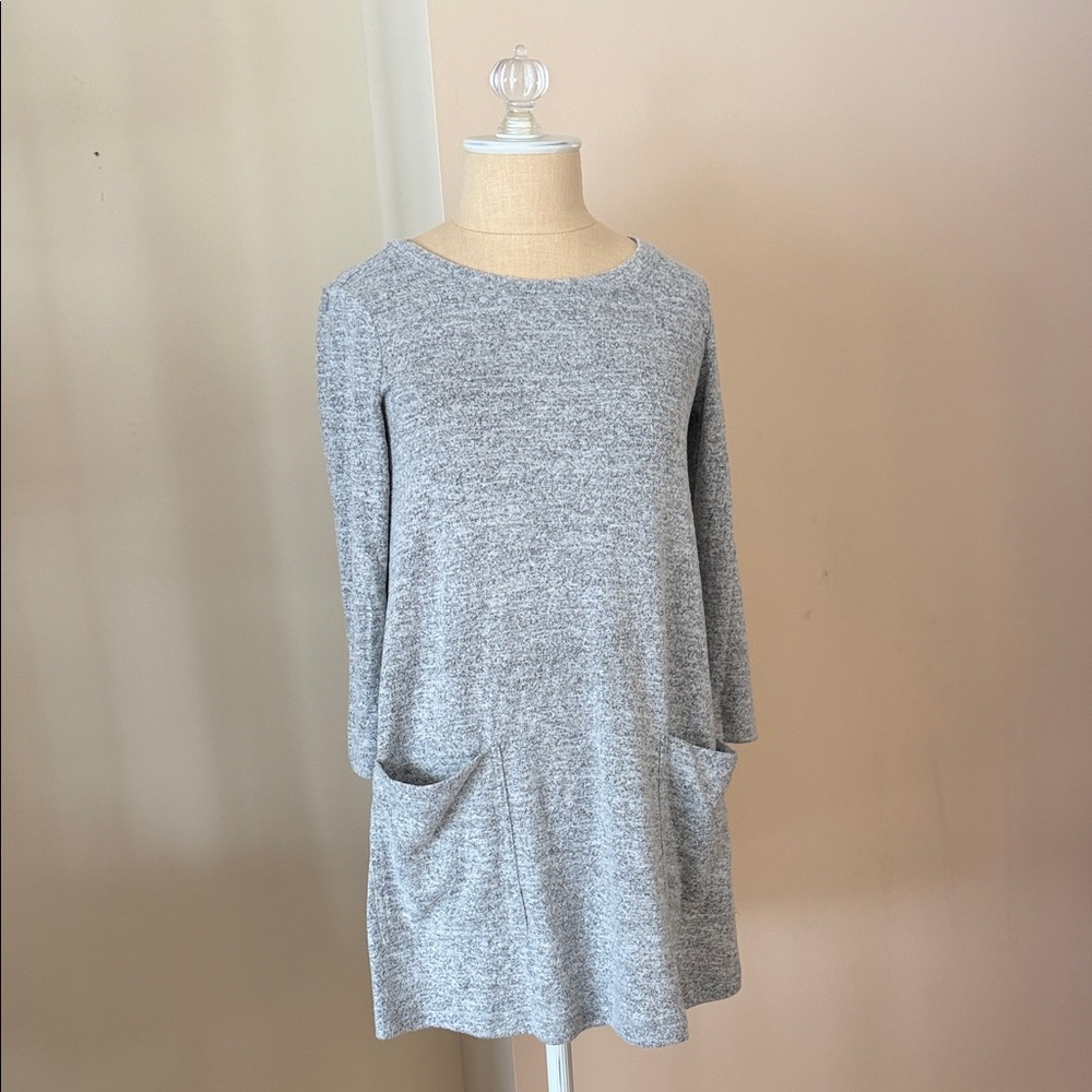 Abercrombie Gray Long Sleeve Dress with Pockets